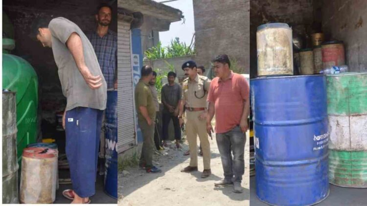 Police Bust Illegal Petroleum Products Trade in Pampore