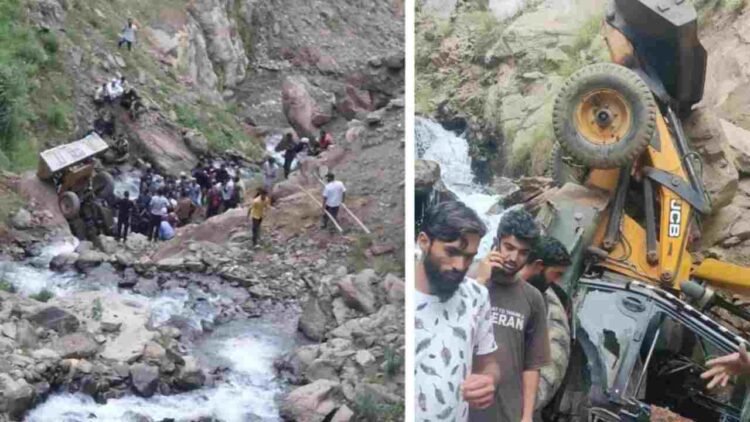 Three Killed as JCB Falls into Gorge in J&K’s Kishtwar