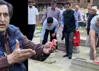 Sajad Lone Labels Omar Abdullah’s Martyrs’ Graveyard Visit a ‘Scripted Drama’