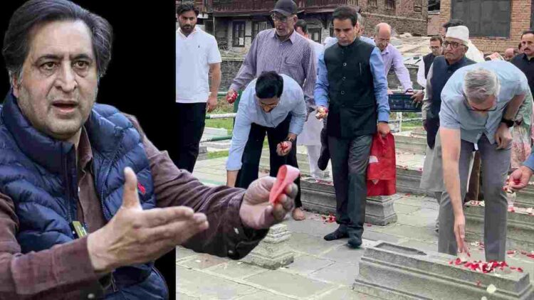 Sajad Lone Labels Omar Abdullah’s Martyrs’ Graveyard Visit a ‘Scripted Drama’ Sajad Lone Labels Omar Abdullah’s Martyrs’ Graveyard Visit a ‘Scripted Drama’