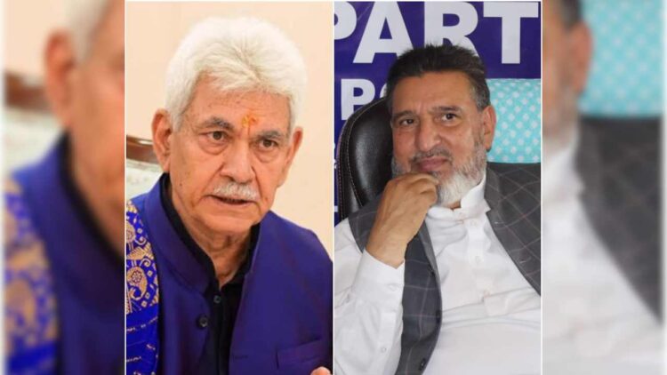 Altaf Bukhari Meets LG Manoj Sinha, Discusses Political, Horticulture Issues Altaf Bukhari Meets LG Manoj Sinha, Discusses Political, Horticulture Issues