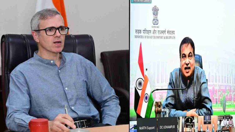 Union Minister Gadkari, CM Omar virtually review Srinagar-Jammu Highway traffic restoration