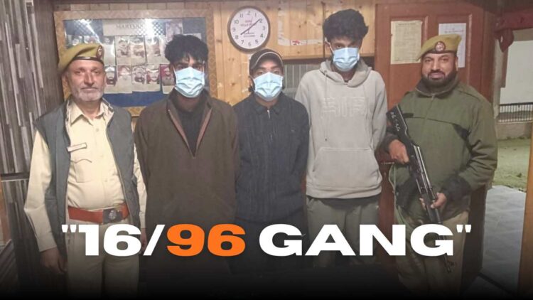 Ganderbal Police Detain 20 Members of “Self-Made Gang (16/96)” for Harassing Tourists, Couples