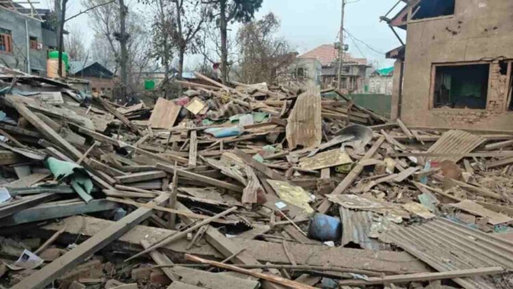 Delhi Blast Accused Dr Umar’s House Demolished in Pulwama