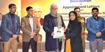 LG hands over job letters to terror victim families in Srinagar