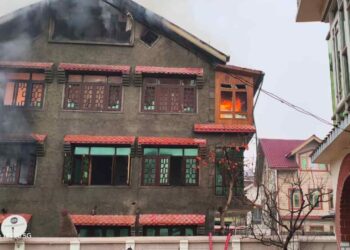 Three-storey residential house gutted in Lal Bazar fire