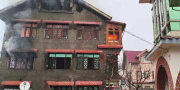 Three-storey residential house gutted in Lal Bazar fire