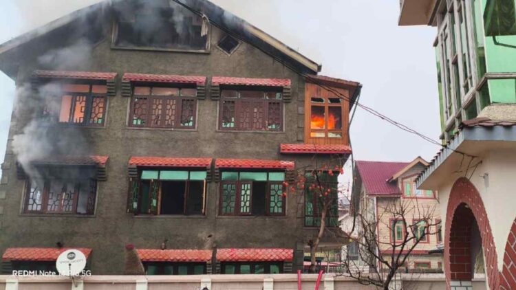 Three-storey residential house gutted in Lal Bazar fire