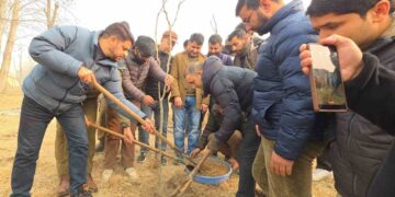 MRCS&G, GPA Launch Plantation Drive in Ganderbal to Boost Green Cover